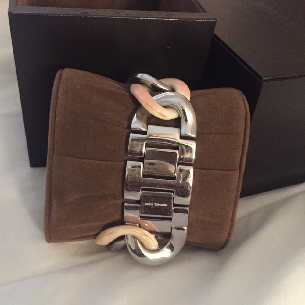 Silver and Ivory Michael Kors Watch - Picture 3 of 3